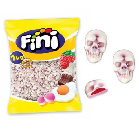 Fini Gummy Skulls, Strawberry (Brazil)