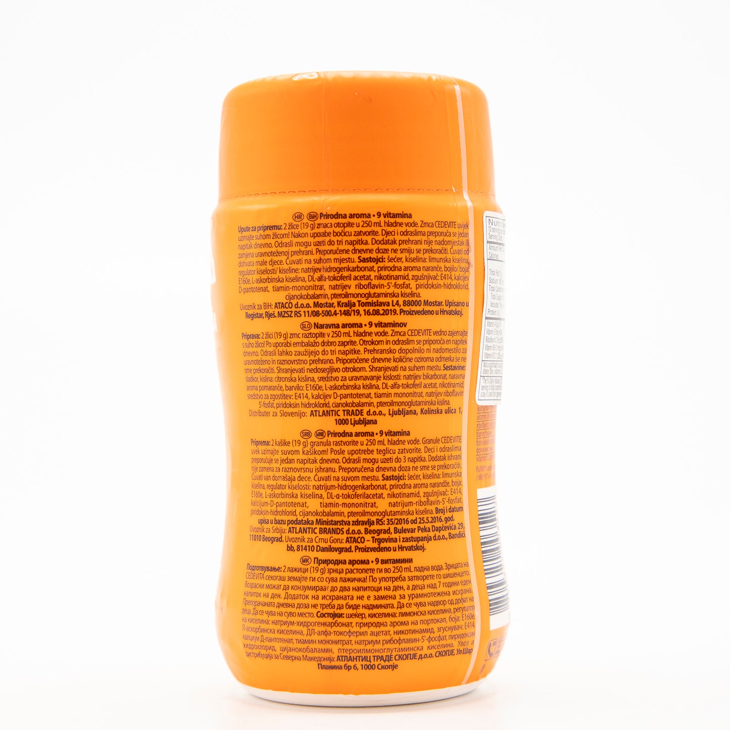 Cedevita Orange Instant Powder - 455 g Bottle x 12 Pack (Croatia)