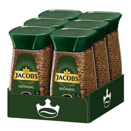 Jacobs Kronung Instant Coffee - 7.1oz Jars x 6 pack (Germany)