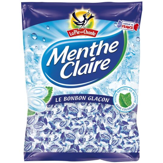 La Pei Qui Chante Menthe Claire, Mint flavored Candy (France)