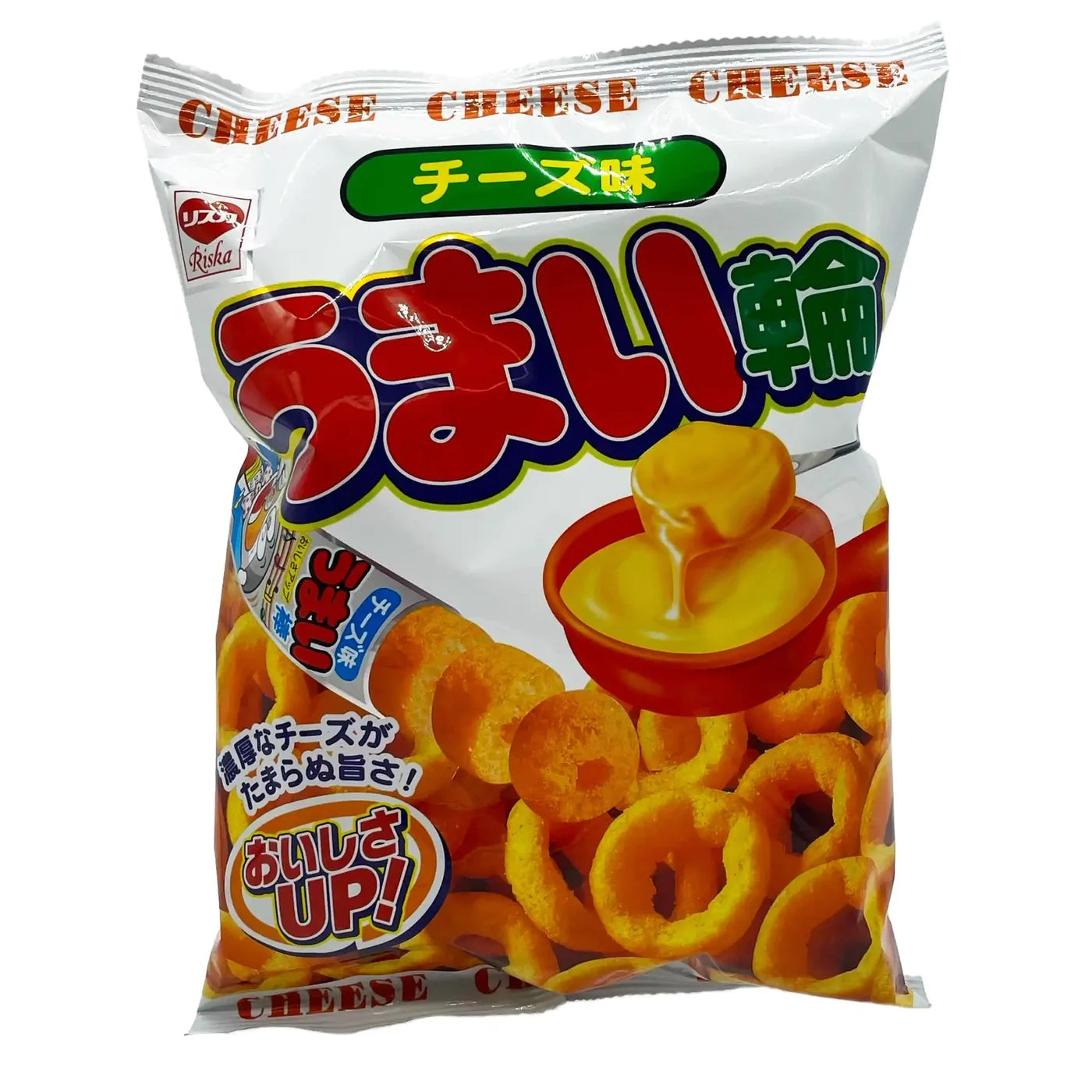 thumbnail image 2 of Riska Umaibo Cheese Flavor Japanese Snack - Yaokin Umaiwa 75g 2 of 6