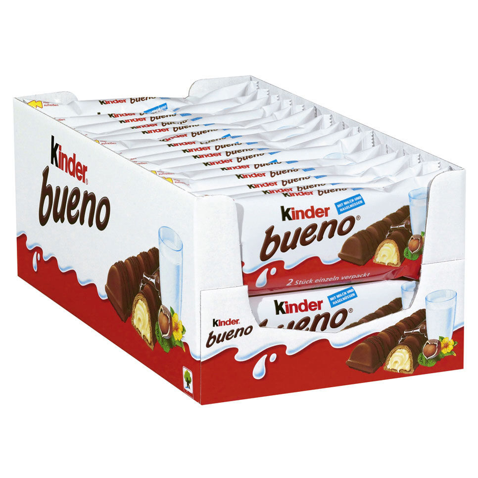 Ferrero Kinder Bueno - 1.5oz Bars x 30 Pack (Germany)