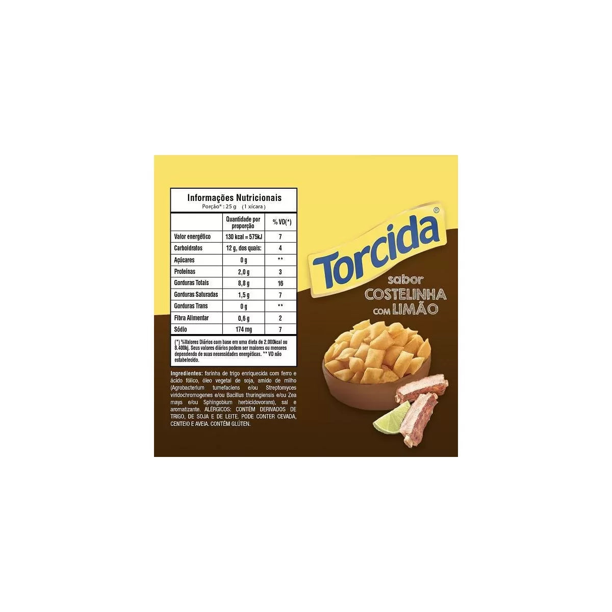 Torcida Chips, Rib with Lime (Brazil)