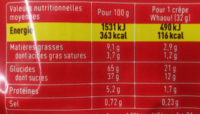 Whaou crepes, Strawberry (France)