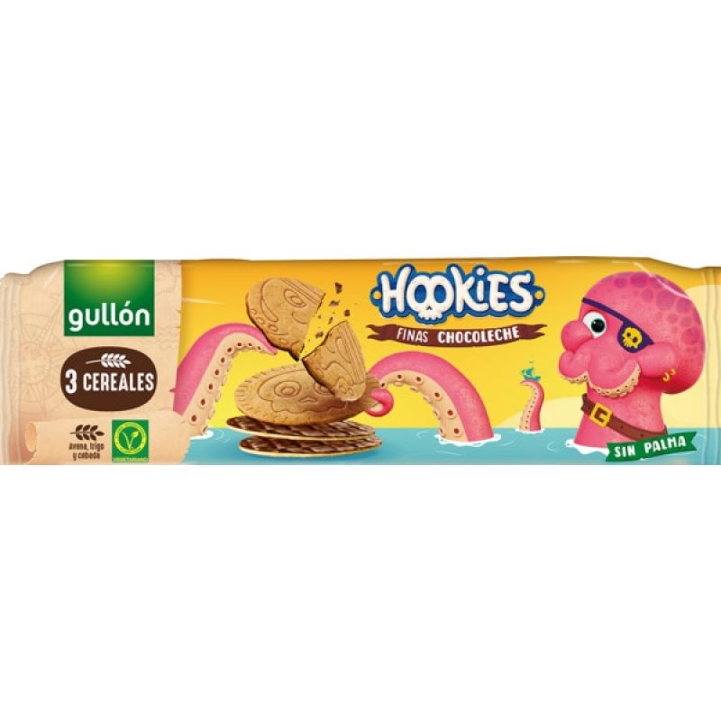 GULLÓN Hookies , Fine milk chocolate (Spain)