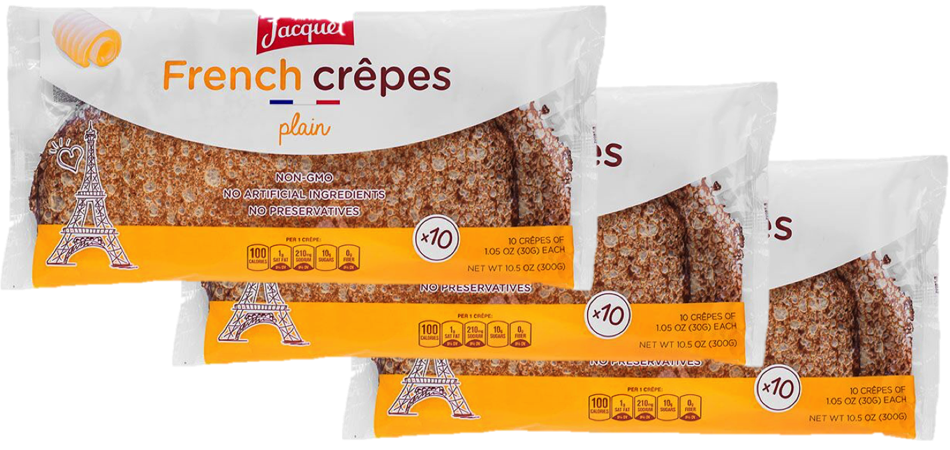 Plain French Crepes (3 packs of 10)