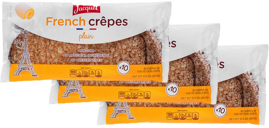 Plain French Crepes (3 packs of 10)