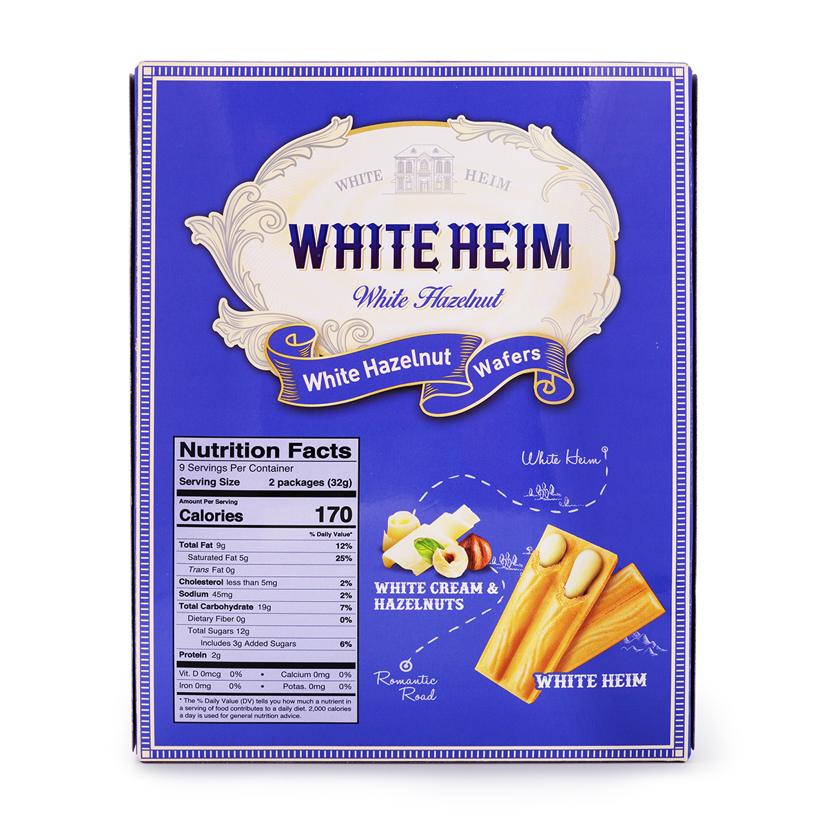 Crown White Heim Wafer, Hazelnut Cream (Korea)