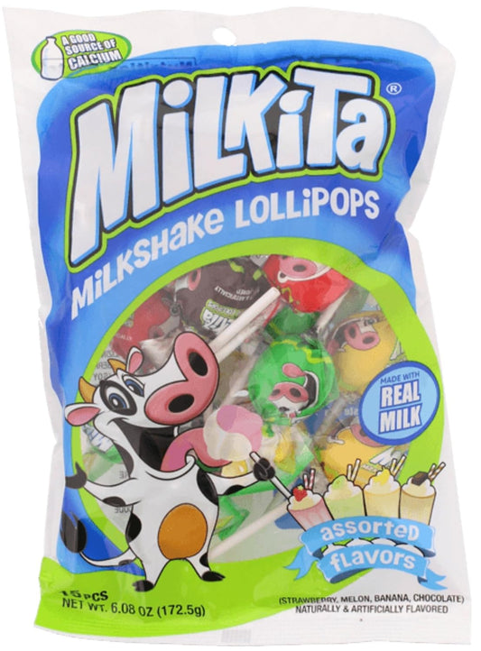 Milkita Lollipop, Strawberry, Melon, Banana and Chocolate (Japan)