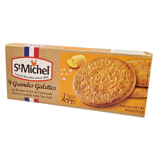 St Michel La grande Galette cookies, salt and butter (France)