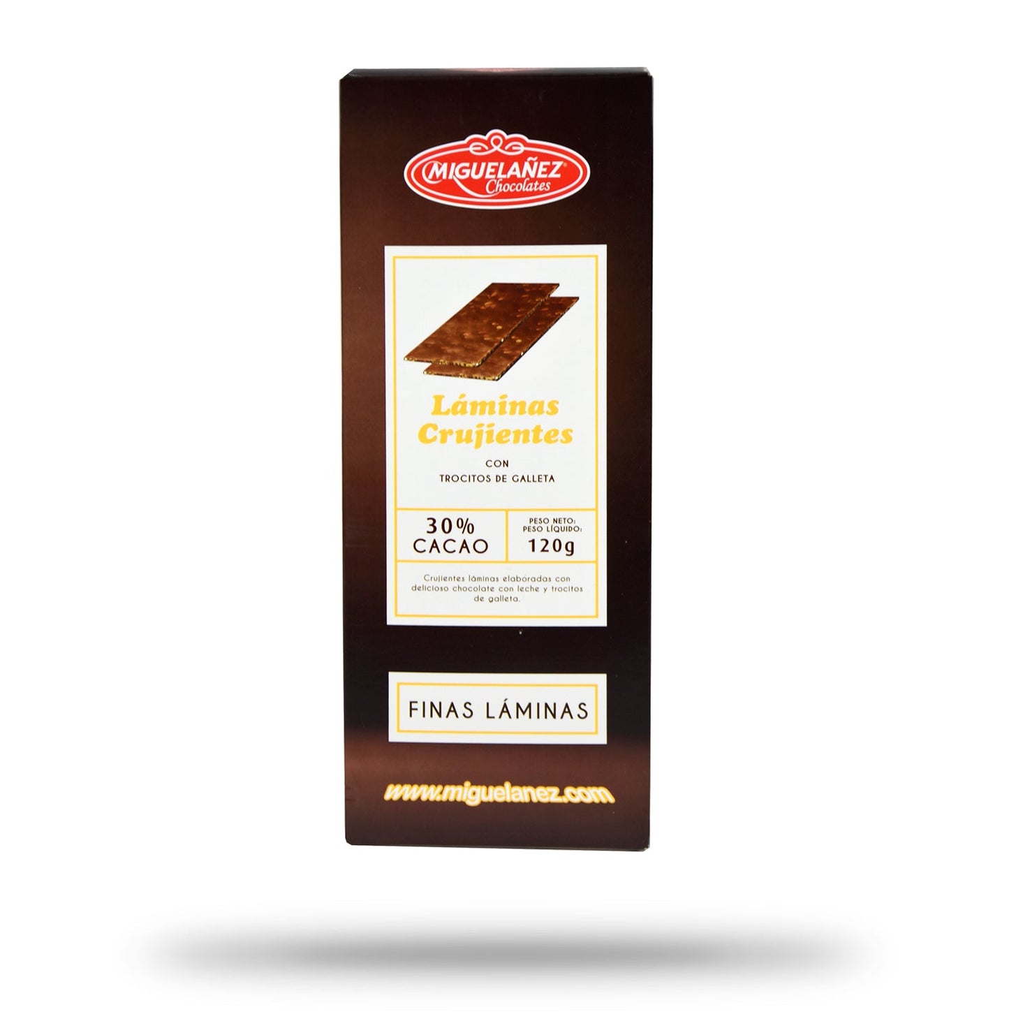 Miguelanez Crispy Sheets of Chocolate, Milk, Sweet (Spain)