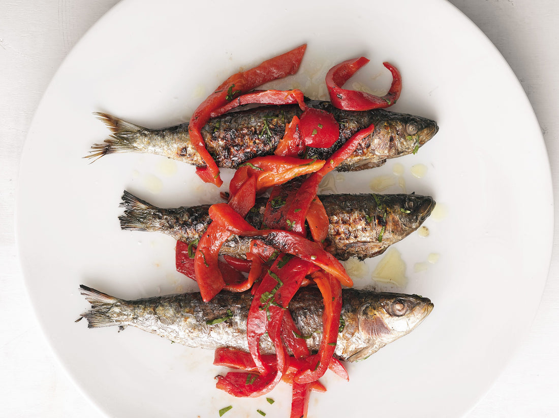 Chef George Mendes’s Mackerel with Charred Peppers