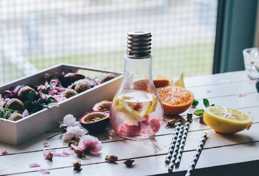 Summer Sunset: Rosewater Raspberry Cocktail