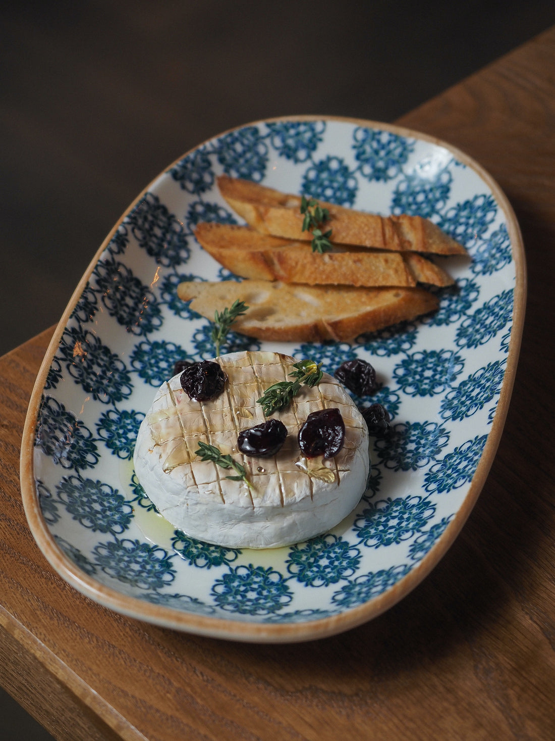 Baked Camembert Cheese with Belgian Sirop
