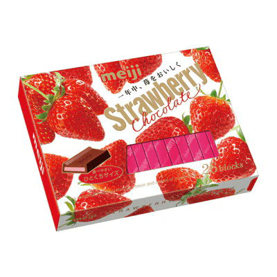 Meiji Chocolate BOX, Strawberry (Japan)
