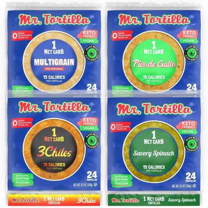 1 Net Carb Tortilla Variety Pack