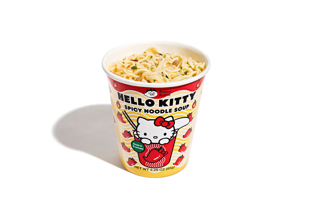A-SHA Hello Kitty Spicy Noodle Soup, 65g (Taiwan)
