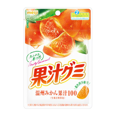 Meiji Fruit Gummy, Mandarin Orange (Japan)