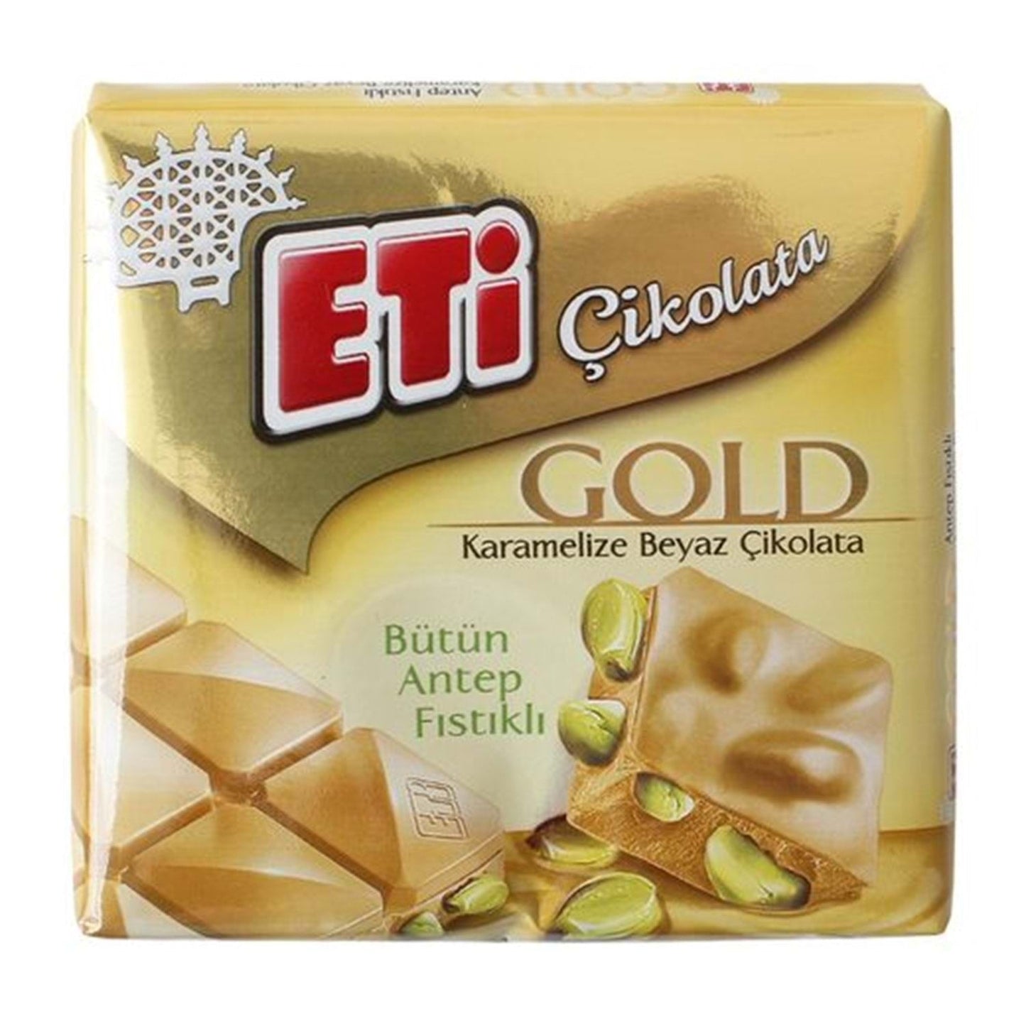 Eti Gold Chocolate , Pistachio, White Chocolate (Turkey)