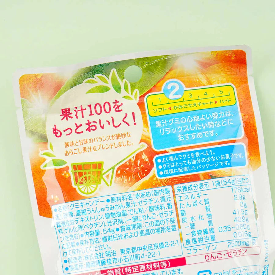 Meiji Fruit Gummy, Mandarin Orange (Japan)