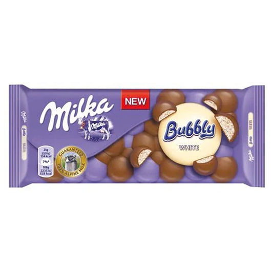 Milka Bubbly White Chocolate, 95g (Germany)