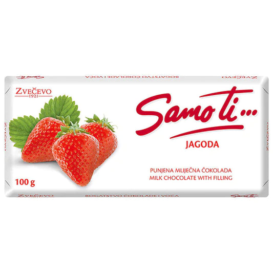 Zvecevo Samo ti Strawberry Chocolate, 100g (Croatia)