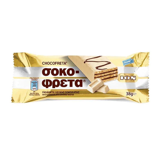 Ion Chocofreta White Chocolate, 38g (Greece)
