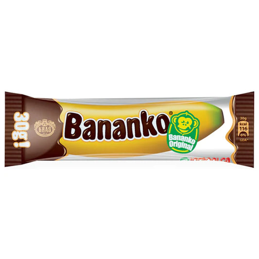 Kras Bananko Chocolate Snack, 30g (Croatia)