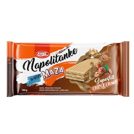 Kent Napolitanke Wafers Maza, 180g (Bosnia)