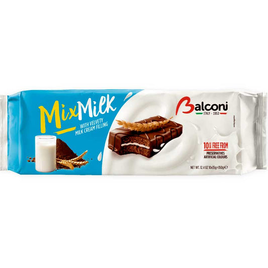Balconi Mix Milk Sponge Cake - 12.3oz Boxes x 15 pack (Italy)