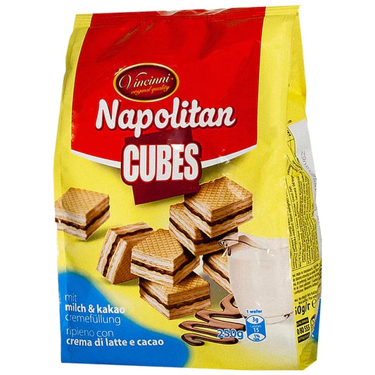 Vincinni Napolitan Milk Cubes Cream Filling, 250g (North Macedonia)