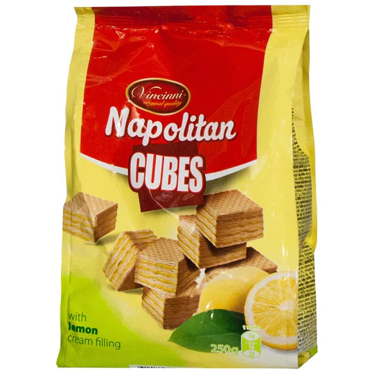 Vincinni Napolitan Lemon Cubes Cream Filling, 250g (North Macedonia)