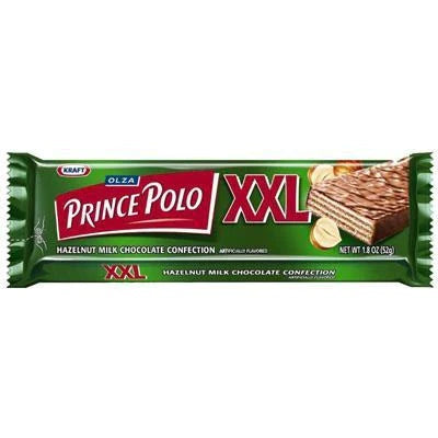 Prince Polo XXL Hazelnut w/ Milk Chocolate Wafer Bar, 50g (Poland)