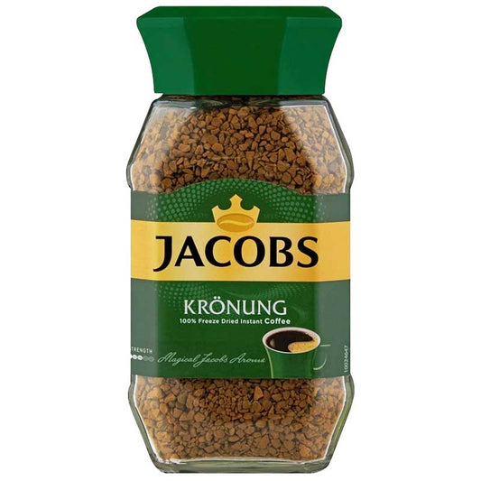 Jacobs Kronung Instant Coffee - 7.1oz Jars x 6 pack (Germany)