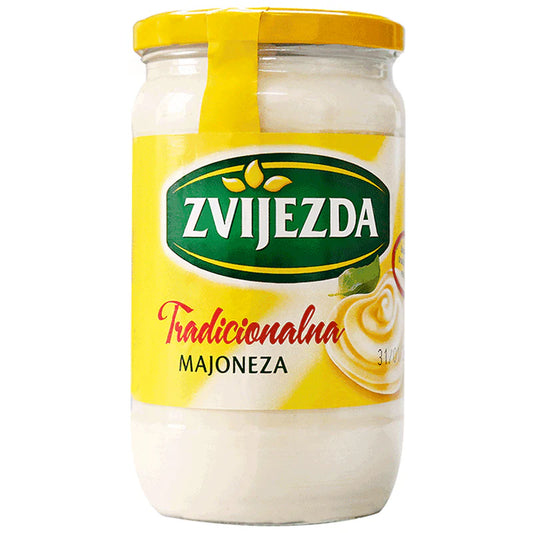 Zvijezda Traditional Mayonnaise - 21.9oz Jars x 6 pack (Croatia)