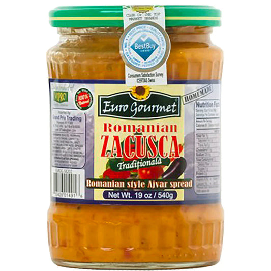 Eurogourmet Traditional Romanian Zacusca - 19oz Jars x 12 pack (Romania)
