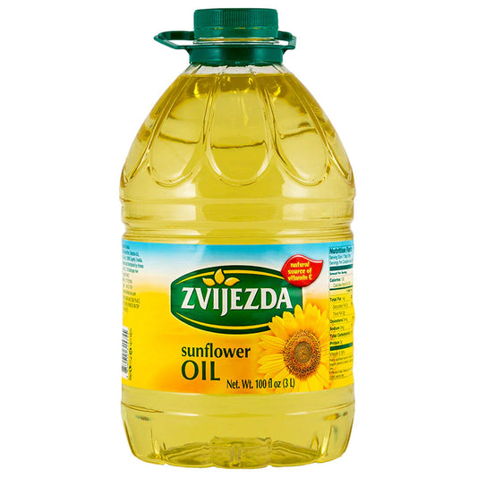 Zvijezda Sunflower Oil - 100oz Bottles x 4 pack (Croatia)