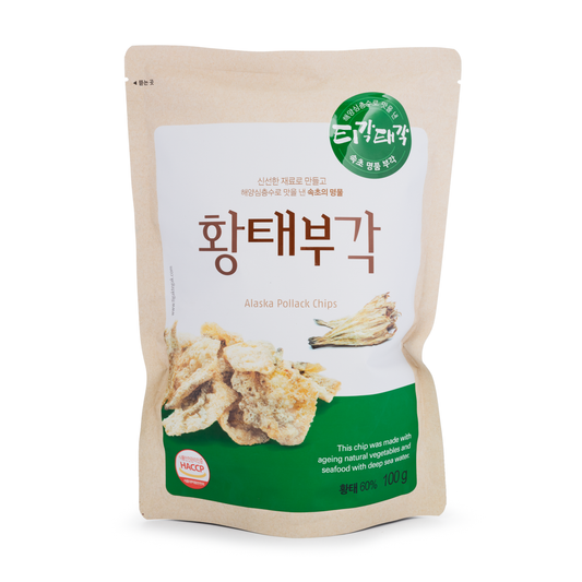 Tigaktegak Dried Pollock chips, Salt (Korea)