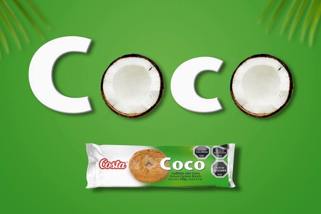 Costa Coco Coconut Cookies, 125g (Chile)