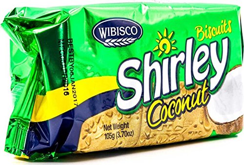 Wibisco Shirley Biscuits Coconut, 3.7 Oz (Barbados)
