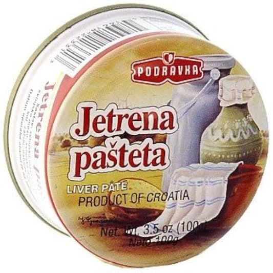 Podravka Pork Liver Pate - 3.5oz Tins x 60 pack (Croatia)