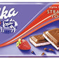 Milka Strawberry Yoghurt Chocolate Bar - 3.5oz Bars x 22 pack (Germany)