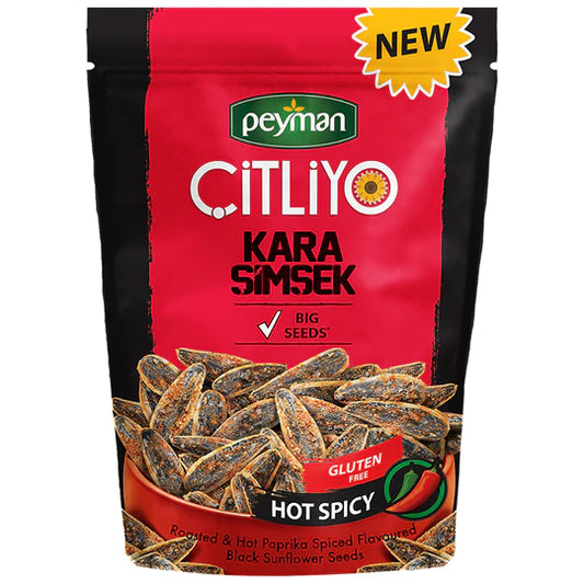 Peyman Citliyo Spicy Kara Black Sunflower Seeds, 130g (Turkey)