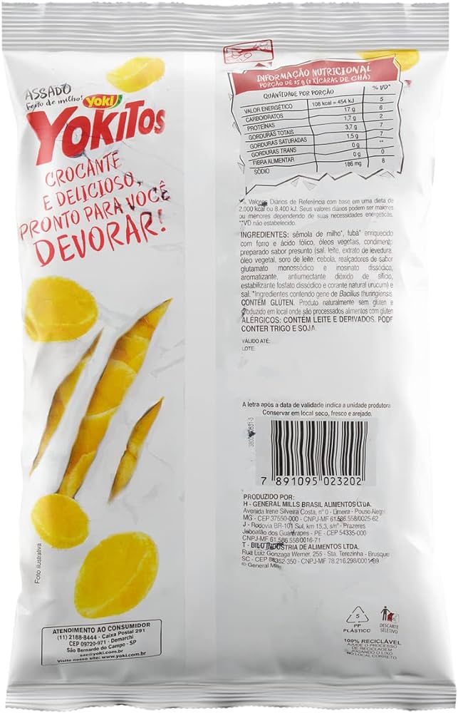 Yoki Yokitos, Roasted cheese shell (Brazil)
