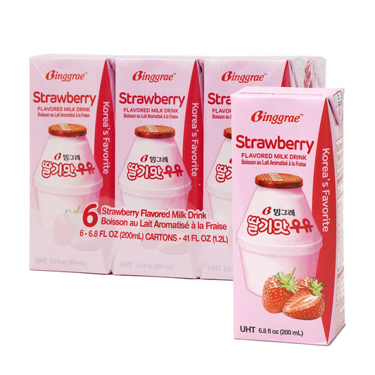 Binggrae Milk, Strawberry (Korea)
