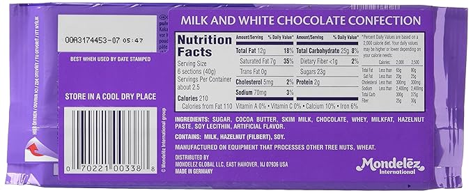 Milka Happy Cow Chocolate Bar - 3.5oz Bars x 23 pack (Germany)