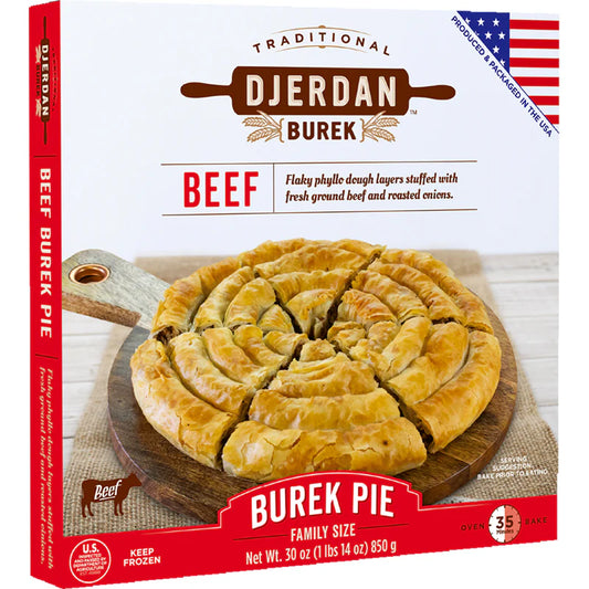 Djerdan Beef Burek Pie- 29.9oz Boxes x 8 pack (Bosnia)