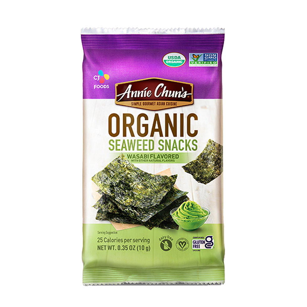 Annie Chun's Organic Wasabi Seaweed Snack, 10g (Korea)