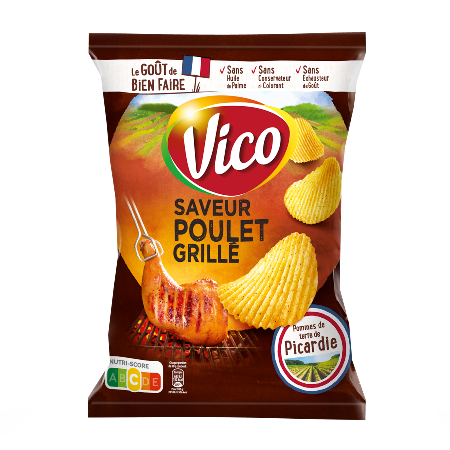 Vico Chips, Grilled Chicken (France)