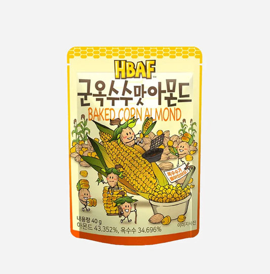 HBAF Korean Style Almonds, Baked Corn Almonds (Korea)